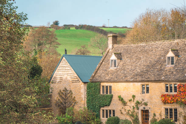 istock Cotswold stone houses in Upper Slaughter, England, UK 2183760510