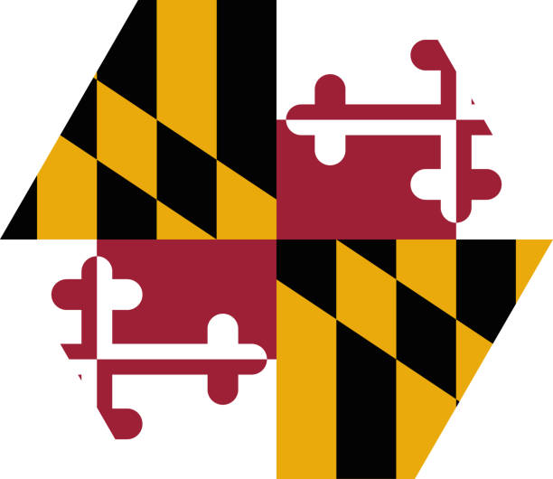 istock Polygon federal state flag of MARYLAND 2183763873