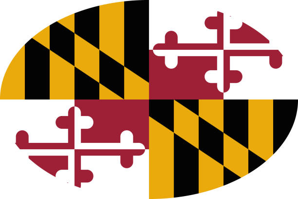 istock Oval federal state flag of MARYLAND 2183764013