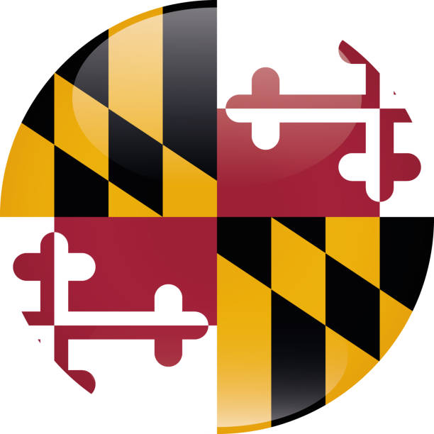 istock Sphere federal state flag of MARYLAND 2183764028