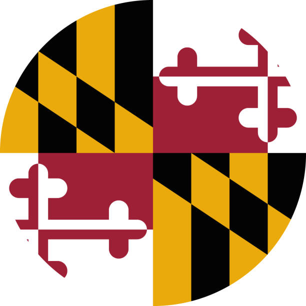 istock Circle federal state flag of MARYLAND 2183764038