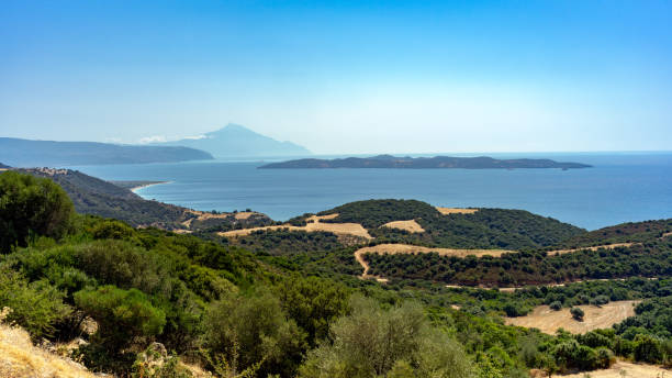 istock Halkidiki with Mount Athos on the background 2183774245
