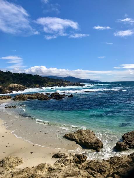 istock Crystal blue water on pebble beach golf course California 2183776227