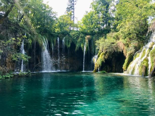 istock Plitvice national park waterfall in Croatia 2183776309