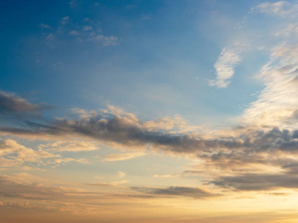istock Autumn sunrise and blue sky 36. 2183784682