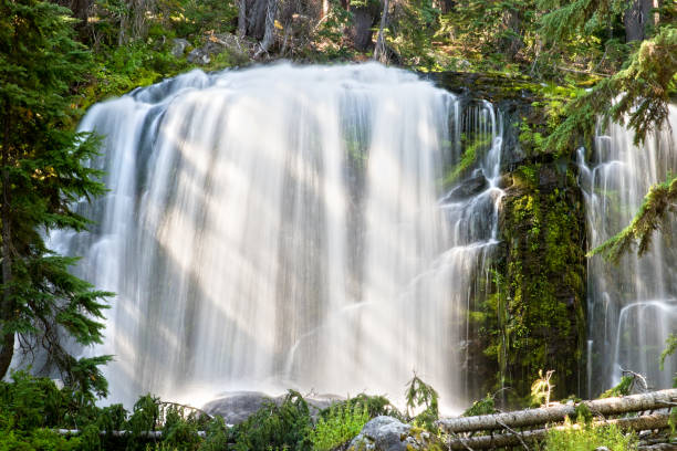 Tumalo Creek Falls. Summer. Slow motion