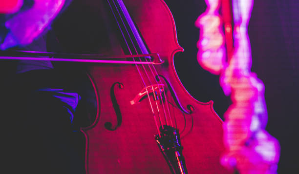 istock Musician playing instrument hands cello red colours 2183798859