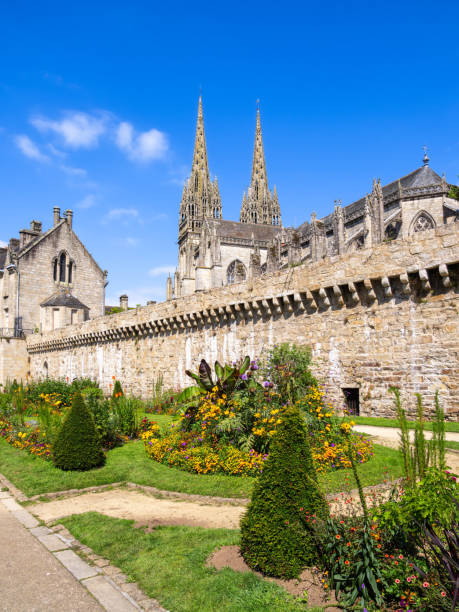 istock Historic Cathedral and Garden View - Quimper, Brittany 2183812782