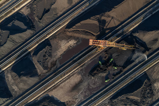 The mechanical equipment in the coal mine is used for transporting coal