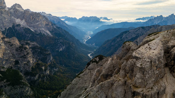 istock Arial view panoramic landscape around Cadini di Misurina mountain 2183820124