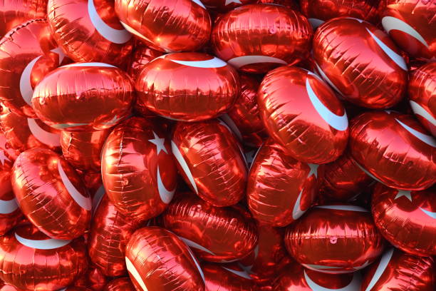istock Turkish flag heart balloons 2183833102