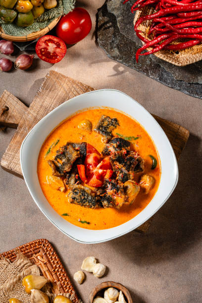 istock Fried eel with asam cikala or belut asam cikala 2183841707