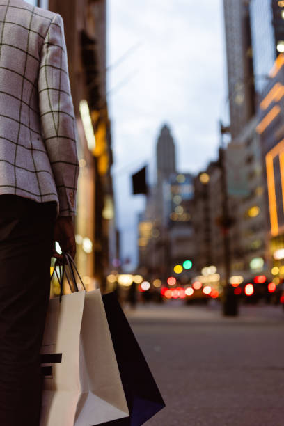 istock City Shopping at Dusk 2183841975