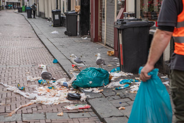 istock Senior environmentalist city worker cleaning up Amsterdam 2183845781