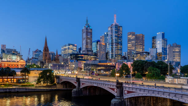 istock Melbourne City Skyline At Dusk 2183846945