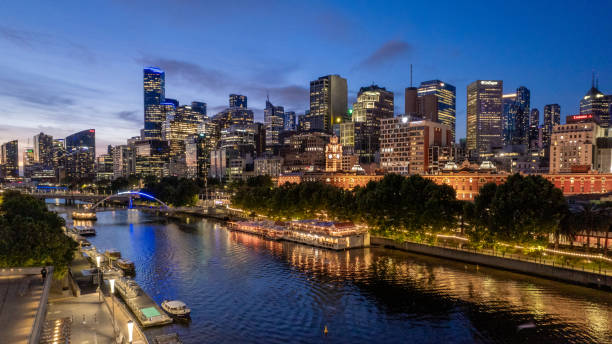 istock Melbourne City Skyline at Sunset Ariel View 2183847329