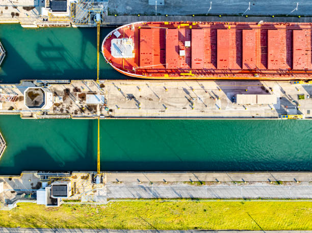 istock Welland Canals Parkway and Welland Canal Lock view, St. Catharines, Canada 2183851077