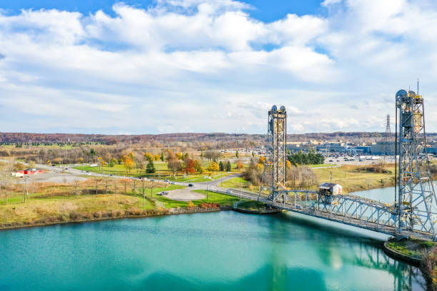 istock Welland Canals Parkway and Glendale Avenue Bridge view, St. Catharines, Canada 2183851554