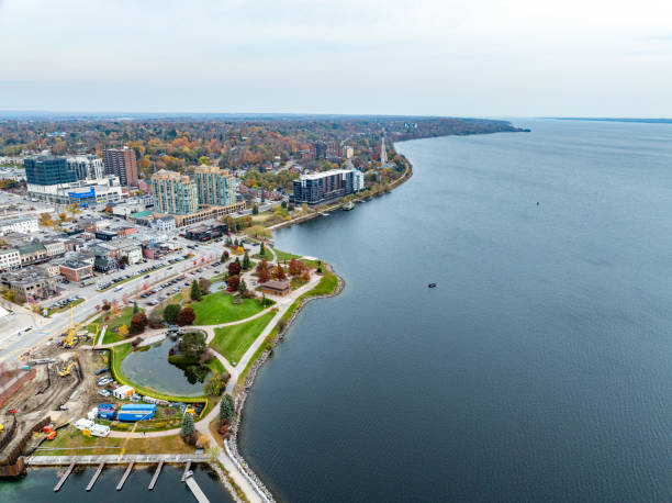 istock Aerial view Heritage Park and Lake Simcoe, Barrie, Canada 2183852542