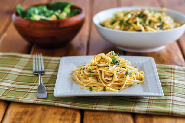 istock Linguini with Garlic Olive Oil 2183854679