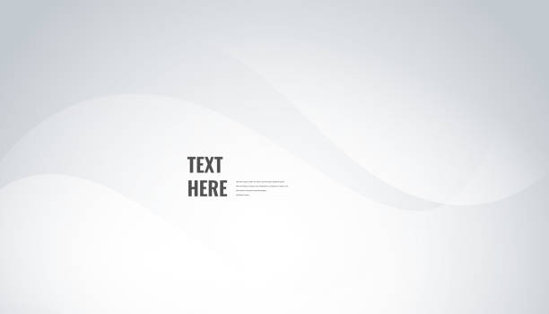 абстрактный белый фон дизайна нежной волны - серый фон stock illustrations