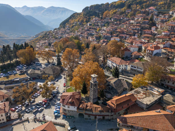 istock Metsovo in Greece by drone 2183860863
