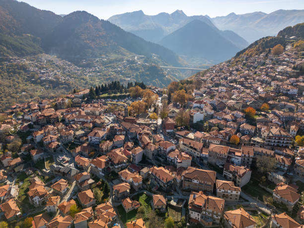istock Metsovo in Greece by drone 2183860866