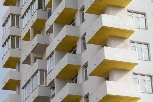istock Corner of a newly built multi-story building 2183861987