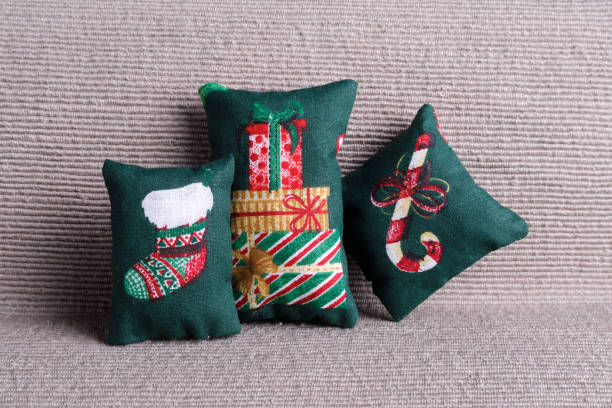 istock Cushions with christmas symbols 2183865205