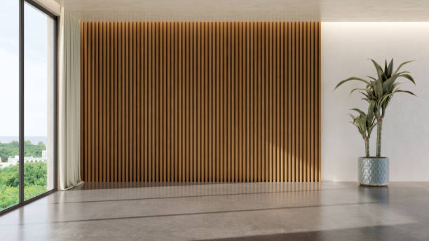 istock Large luxury modern bright interiors Living room mockup illustration 3D rendering image 2183865206