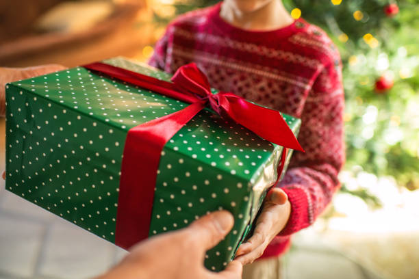 Family celebrating Christmas