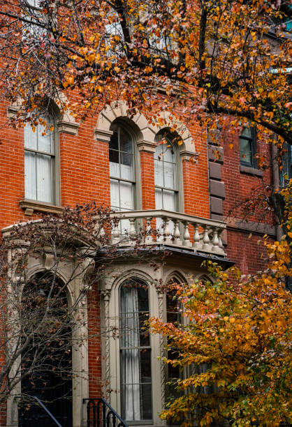 Upper East Side Neighborhood in Autumn