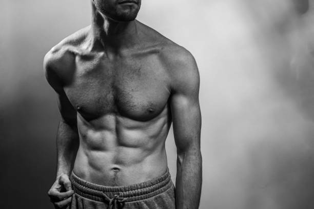 istock A young shirtless muscluar man 2183877744
