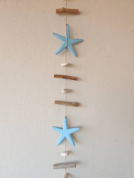 Summer sea stars on the wall
