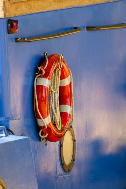 istock Helping equipment on ships, safety equipment, lifebuoy 2183895344