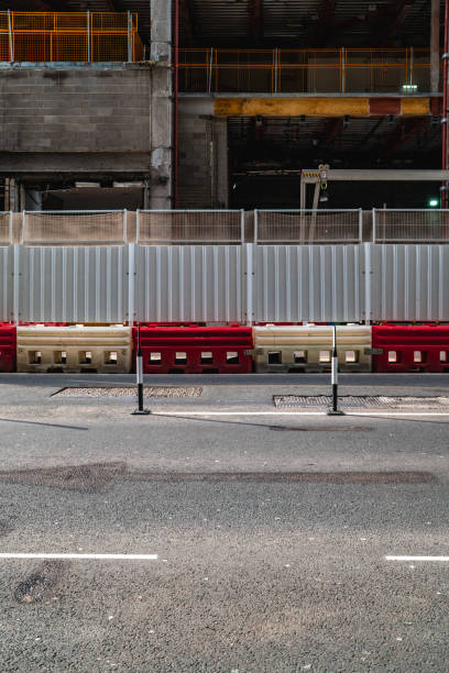 istock Construction Site Fence in London 2183898470