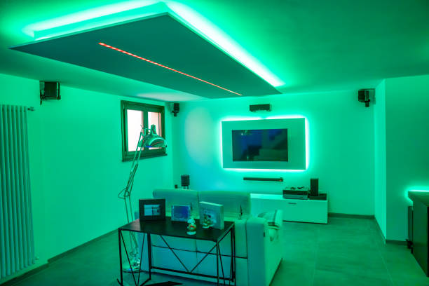 istock Basement Lighting Enhancement Using LED Strips for a Contemporary and Functional Space 2183901536