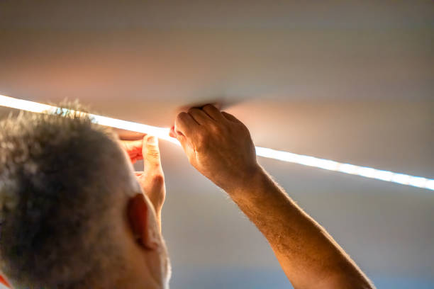 Installing LED Strips for Modern Lighting Solutions in Residential and Commercial Spaces.