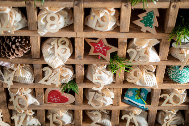 istock Advent Calendar for Christmas with twenty four bags 2183902571