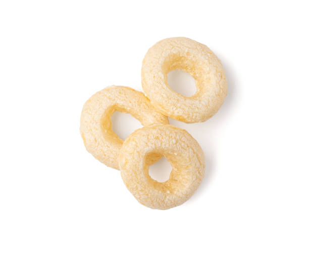 istock Cereal Rings Isolated, Breakfast Rice Loops, Corn Cereals Snack 2183907199