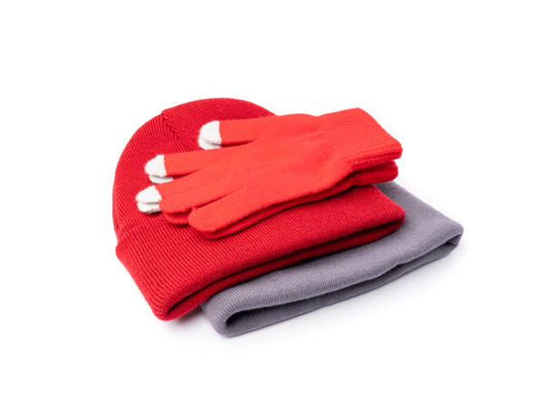 istock Winter Hat Isolated, Knitted Cap, Beige Winter Hat on White Background 2183907367