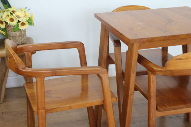 istock Tables and chairs at the cafe 2183909551