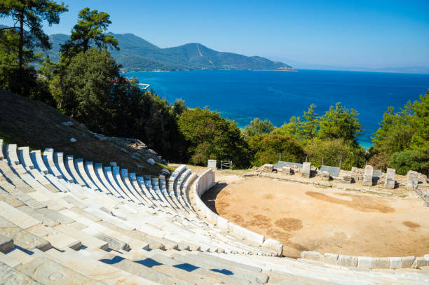 istock Ancient theater in Limenas Thassos Greece 2183912833