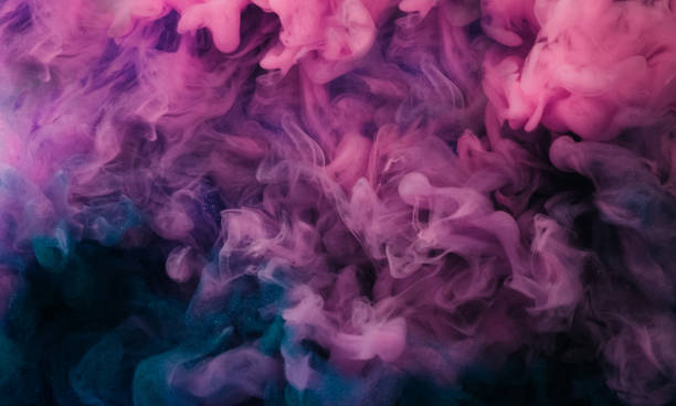 istock Fire flames sparkling lights smoking colors purple 2183915847