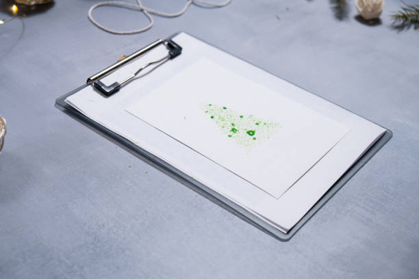 istock Christmas tree Sustainable Christmas preparation Diy process of making handmade greeting cards. Step by step activity for children. Inclusive and responsible stress relief holiday hobby 2183927033