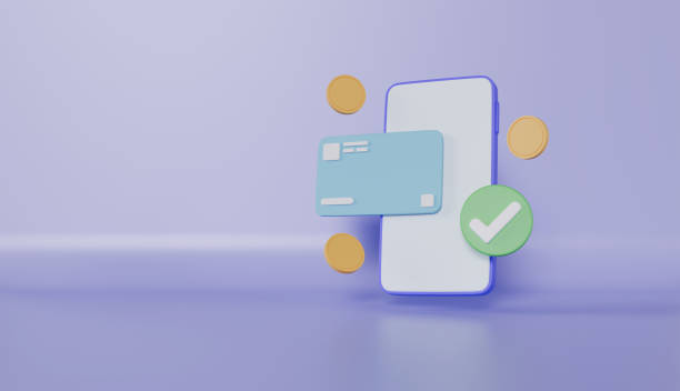 istock Mobile Online Payment with credit card and mobile app design 2183928992