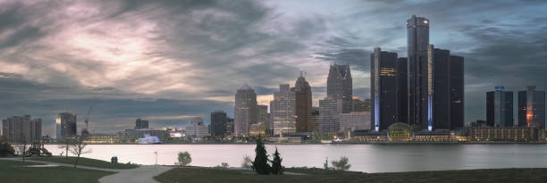 istock Detroit, Michigan - Skyline at Dusk 2183932952