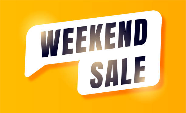 istock Weekend sale special offer shop now isolated 2183942231