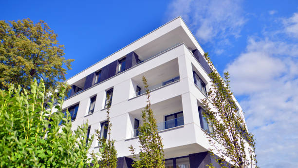 istock Eco apartment building saving energy and fresh air concept. 2183946096