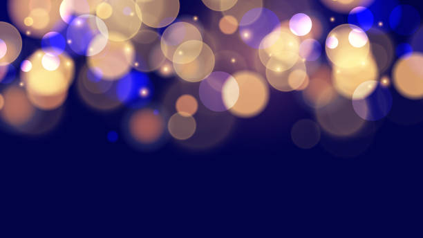 istock Festive abstract blurred background. Vibrant bokeh lights. Bright defocused glowing lights effect. 2183957633